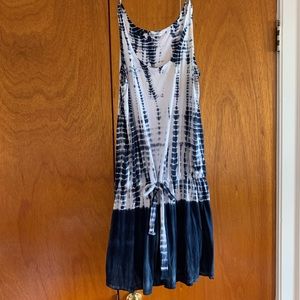 Allen Allen dropped waist tie-dye dress
